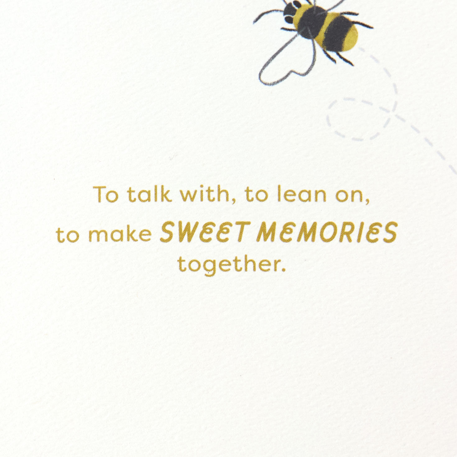 Bees and Flowers Friendship Card for Her Sentiment image number 3