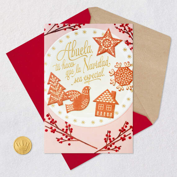 Ways You Show Love Spanish-Language Christmas Card for Grandma, , large image number 6
