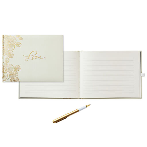 Love Wedding Guest Book With Pen, 
