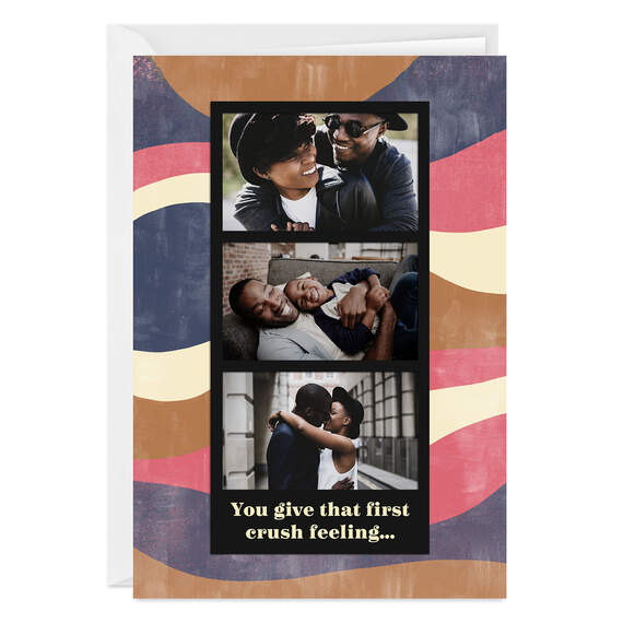 Personalized Photo Strip on Abstract Photo Card