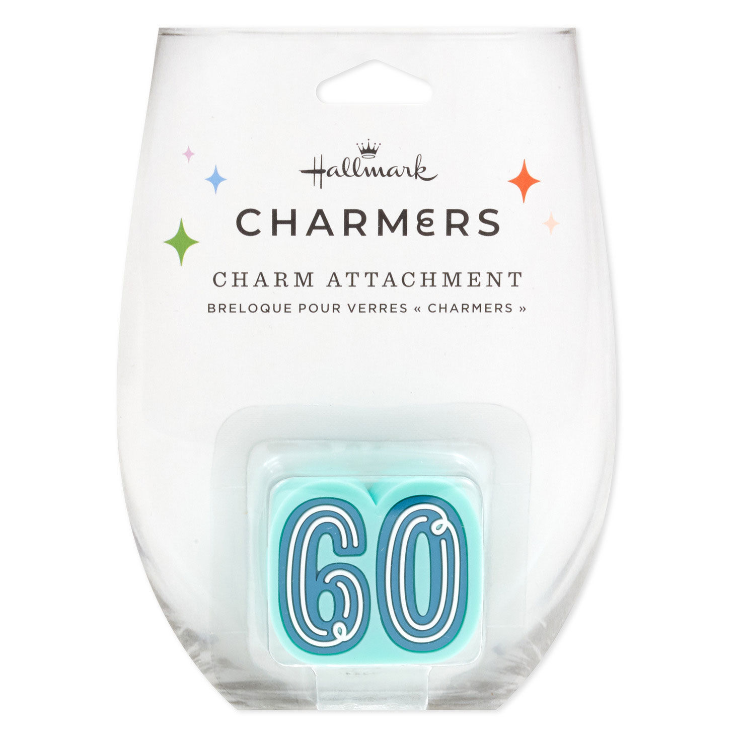 Charmers 60th Birthday Silicone Charm, , large image number 5