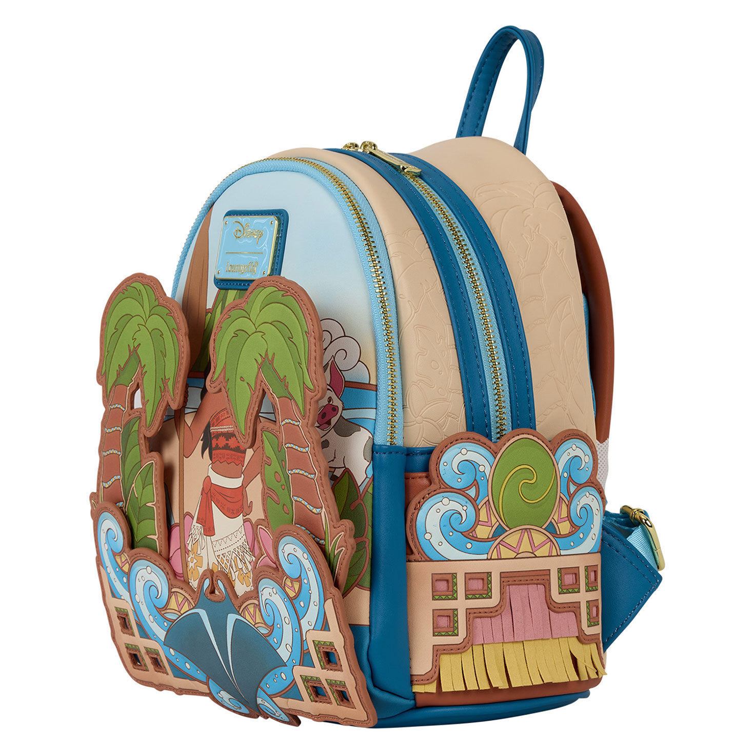 【Lounge Fly】Moana Princess Scene Series Mini Backpack Amazon.com | Loungefly Disney Moana Princess Scene Mini