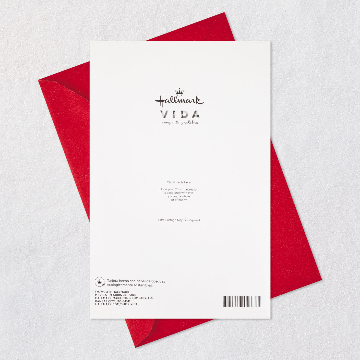 Love, Joy and Happiness Spanish-Language Christmas Card, , large image number 7