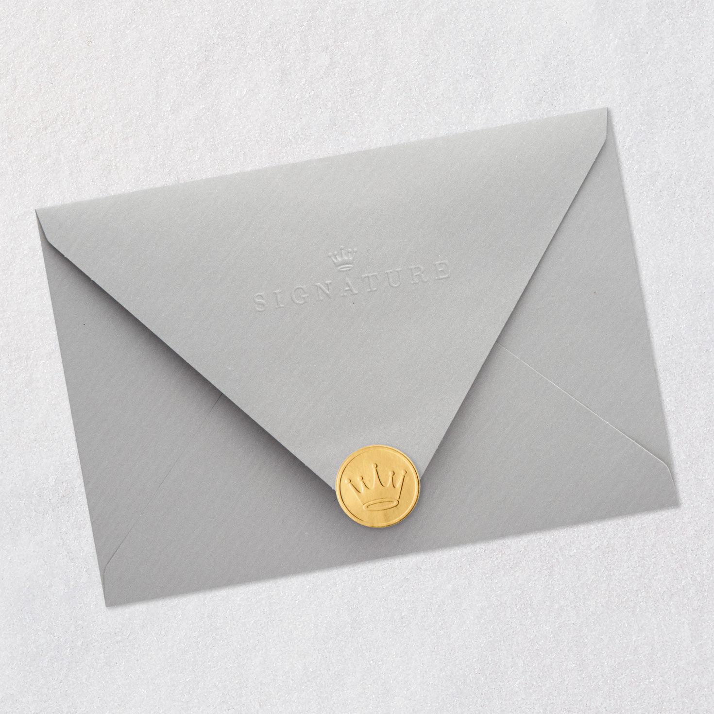 Pink and Teal Gems Thank You Card Envelope Back with Seal image number 7