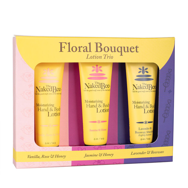 The Naked Bee Floral Bouquet Lotion Trio