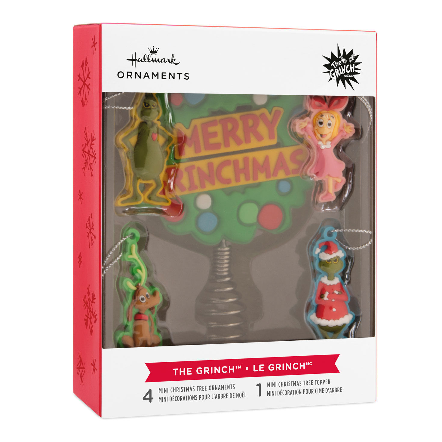 Mini Dr. Seuss's How the Grinch Stole Christmas!™ Hallmark Tree Topper and Ornaments, Set of 5 for only USD 16.49 | Hallmark