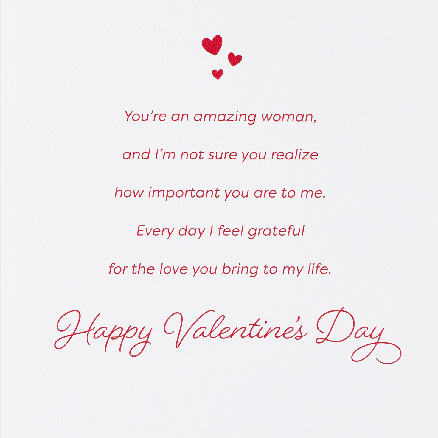 Red Rose Valentine's Day Card for Woman Sentiment image number 2
