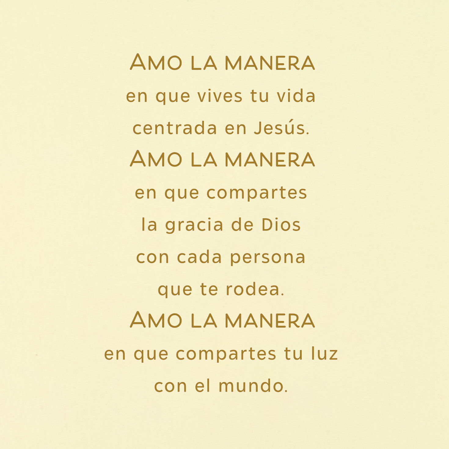 Love How You Live Your Life With Jesus Religious Spanish-Language Christmas Card for Mom for only USD 7.59 | Hallmark