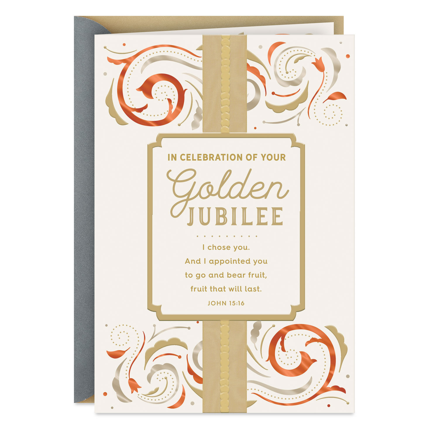 Celebrating Your Faithful Service Religious Golden Jubilee Card