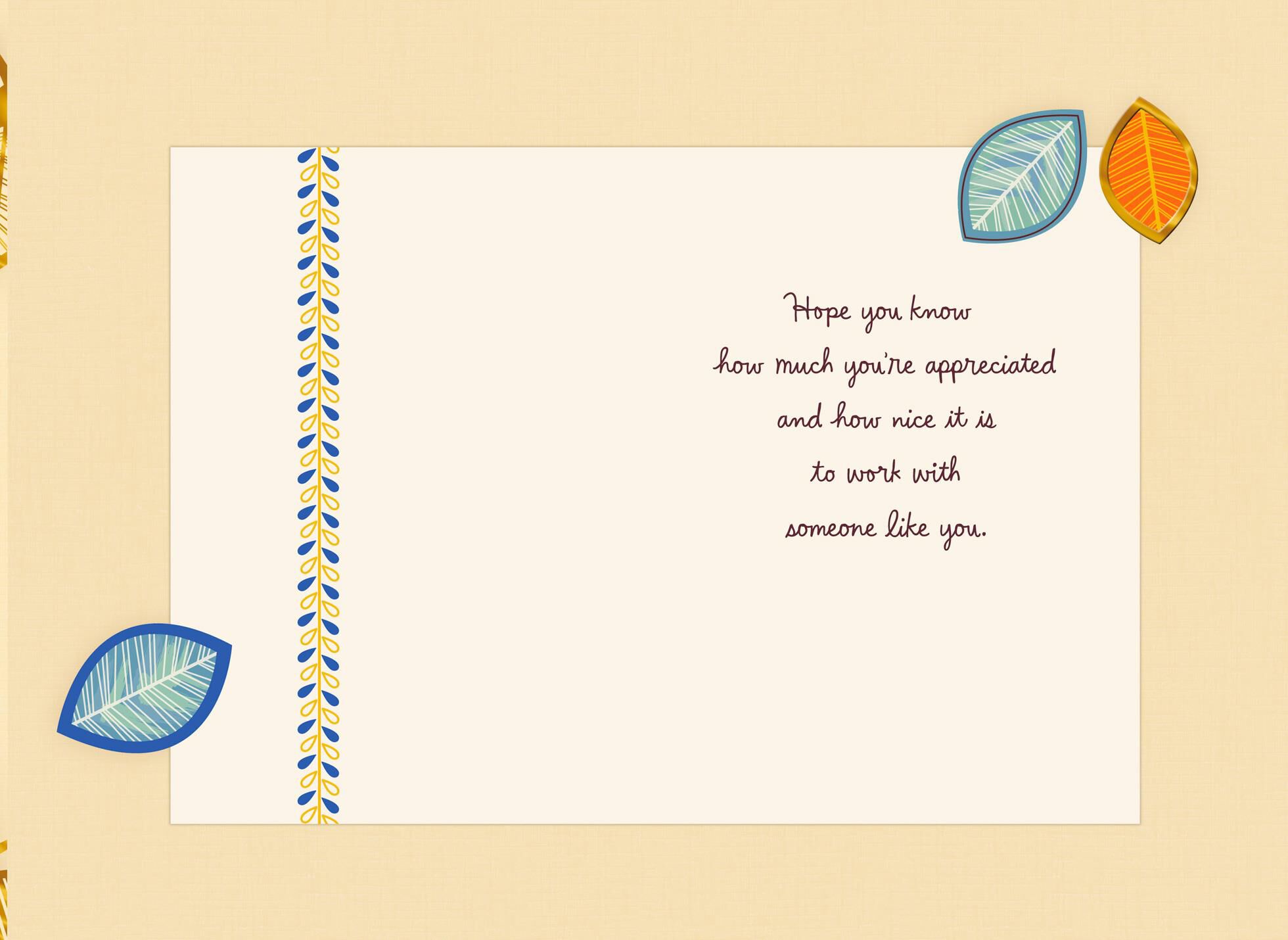 Thanks for Helping Me Succeed Boss's Day Card