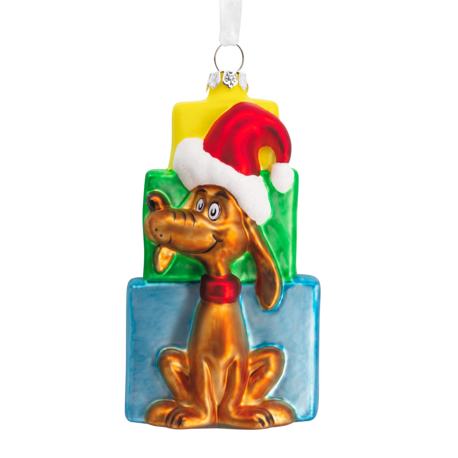 Dr. Seuss's How the Grinch Stole Christmas!™ Max With Presents Blown Glass Hallmark Ornament