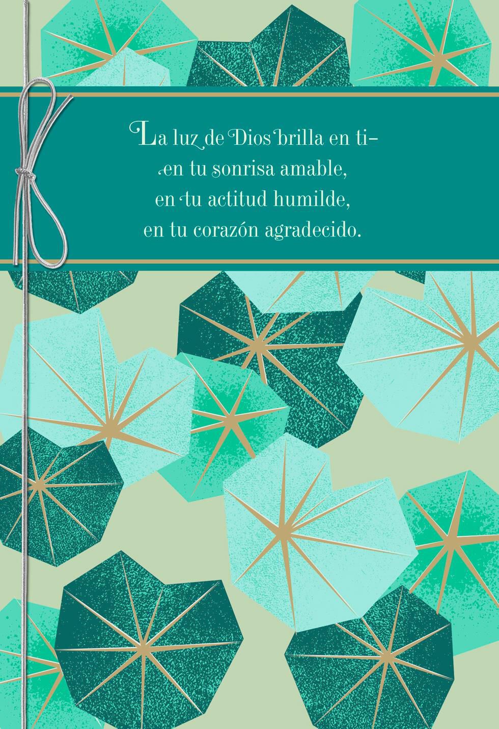 Light of God Spanish-Language Religious Birthday Card