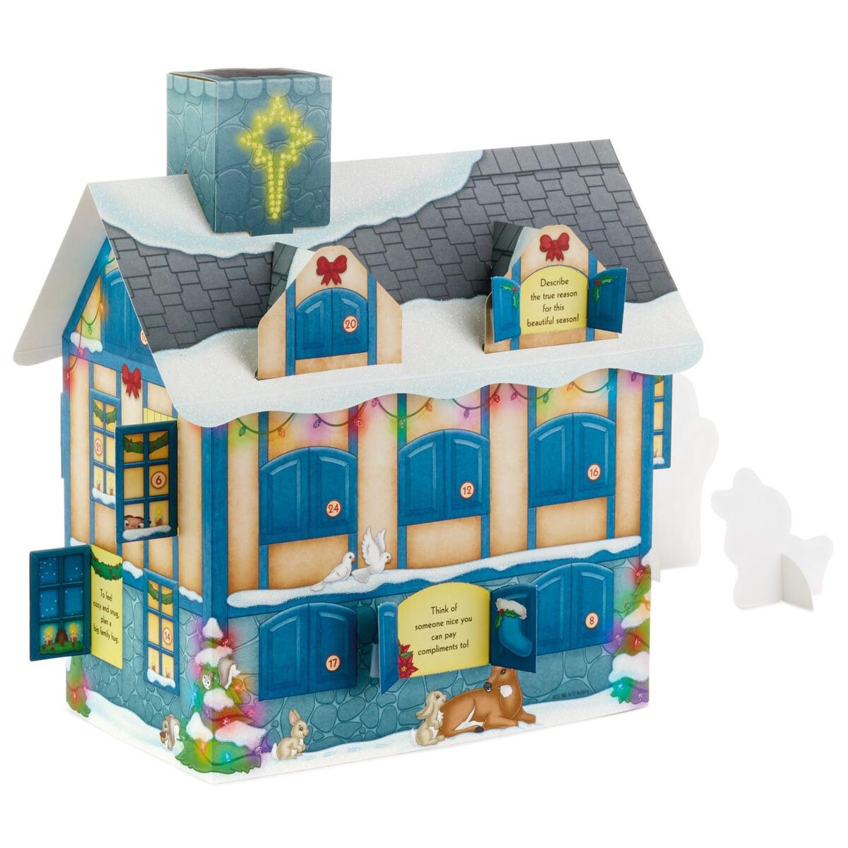 Christmastime Is Giving Time 3D Pop Up Advent Calendar Seasonal Decor