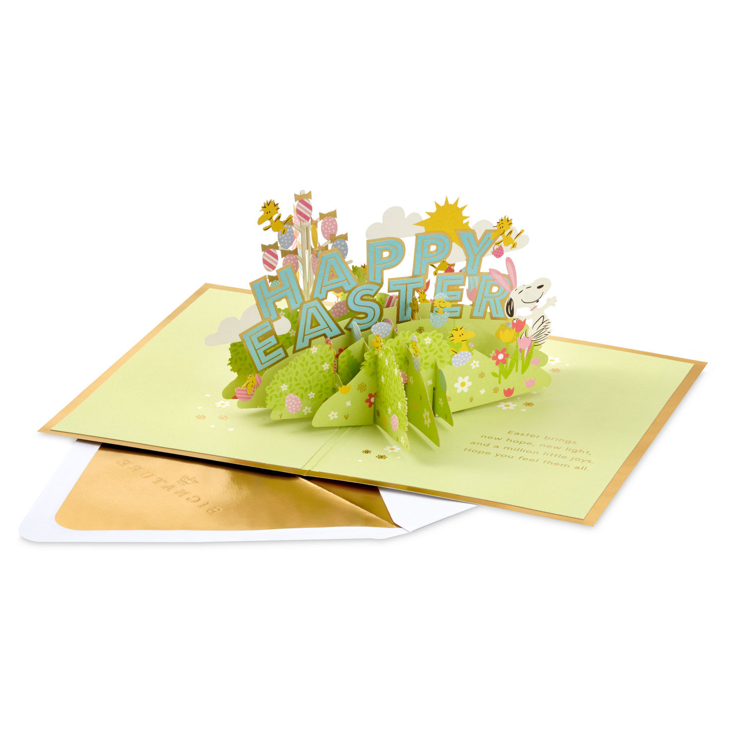 Peanuts&reg; Snoopy and Woodstock Easter Wonders 3D Pop-Up Easter Card, , large image number 2