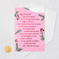 Pine Branches on Pink Friend Christmas Card Card Front with Envelope and Gold Seal image number 7