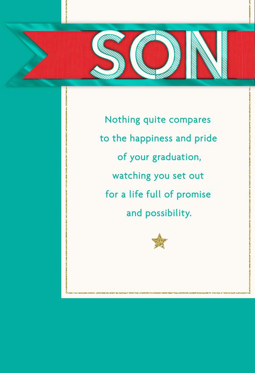 So Proud of You Graduation Card for Son