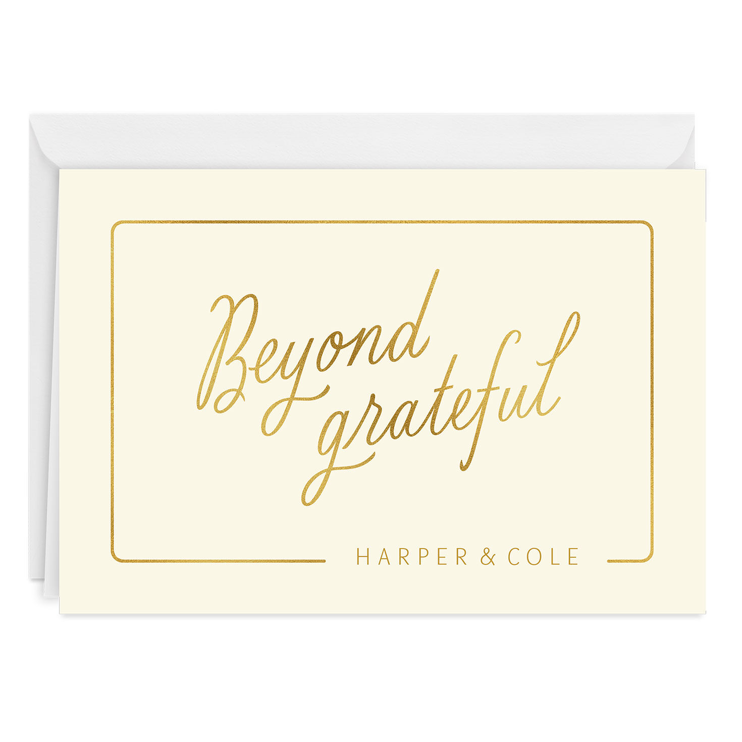 Personalized Beyond Grateful Thank-You Card