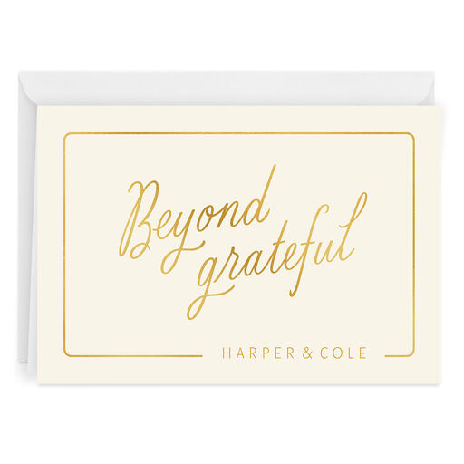 Personalized Beyond Grateful Thank-You Card, 