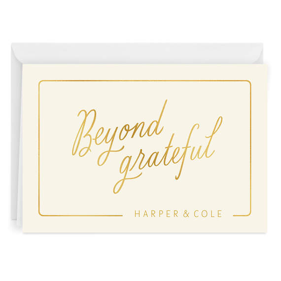 Personalized Beyond Grateful Thank-You Card