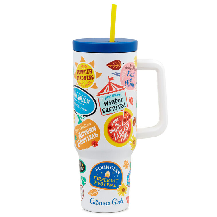 Gilmore Girls Stars Hollow Town Festivals Insulated Travel Cup, 40 oz.