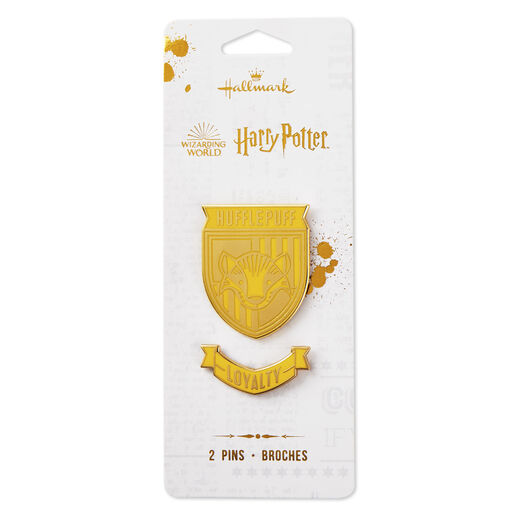 Harry Potter™ Hufflepuff™ Enamel Pins, Set of 2, 