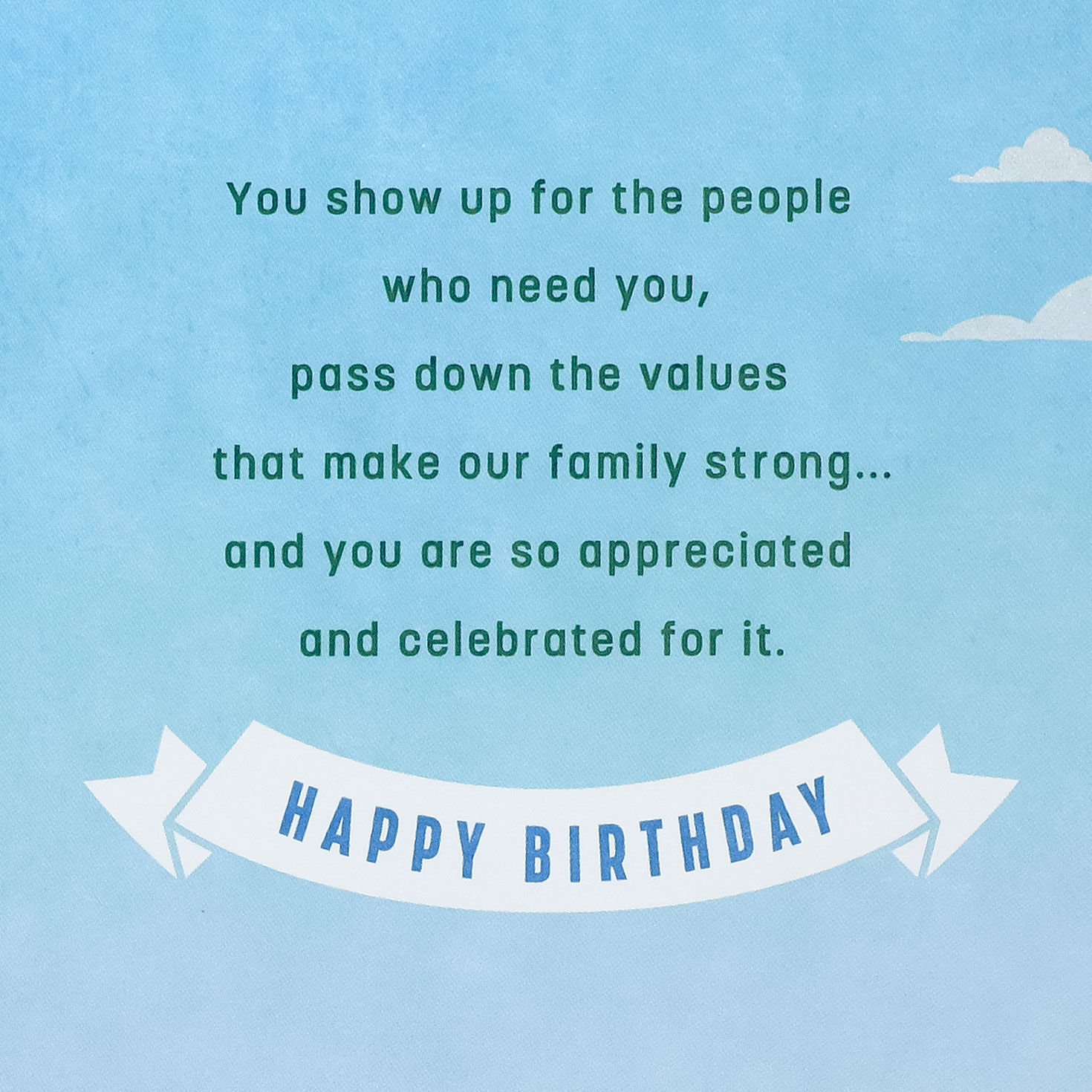 Bald Eagle Over Mountains Grandpa Birthday Card Sentiment image number 2