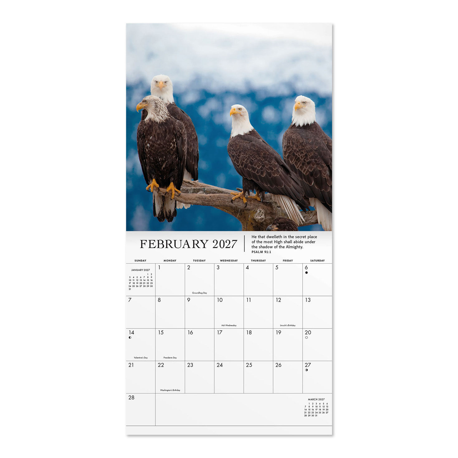 On Eagles' Wings 2027 12-Month Wall Calendar inside spread image number 4