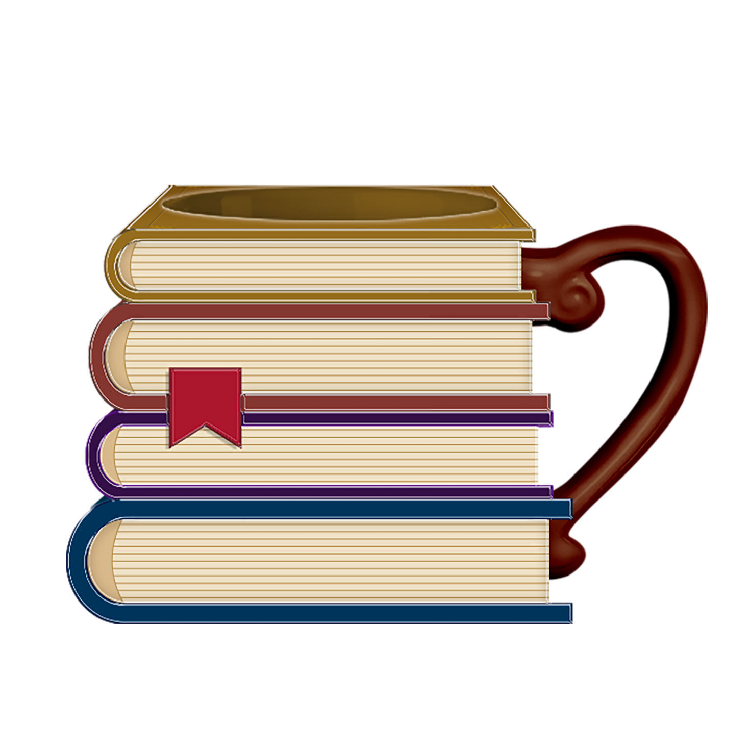 Silver Buffalo Harry Potter Books Sculpted Mug front image number 1