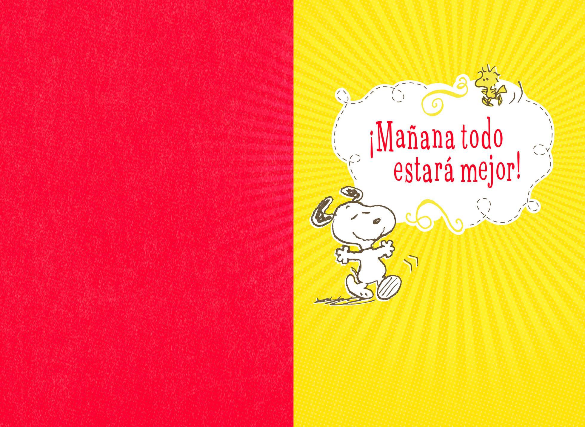 Peanuts® Snoopy Spanish-Language Encouragement Card