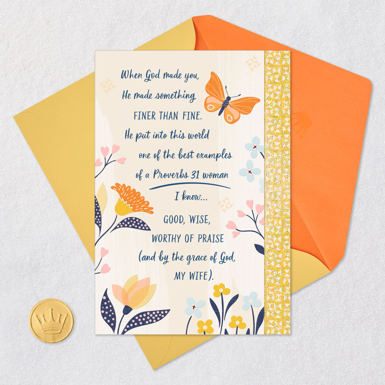 God Outdid Himself Religious Birthday Card for Wife for only USD 4.59 | Hallmark