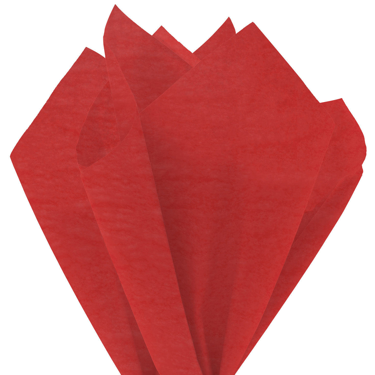 Bulk Solid Red Tissue Paper 3-D Fan image number 2