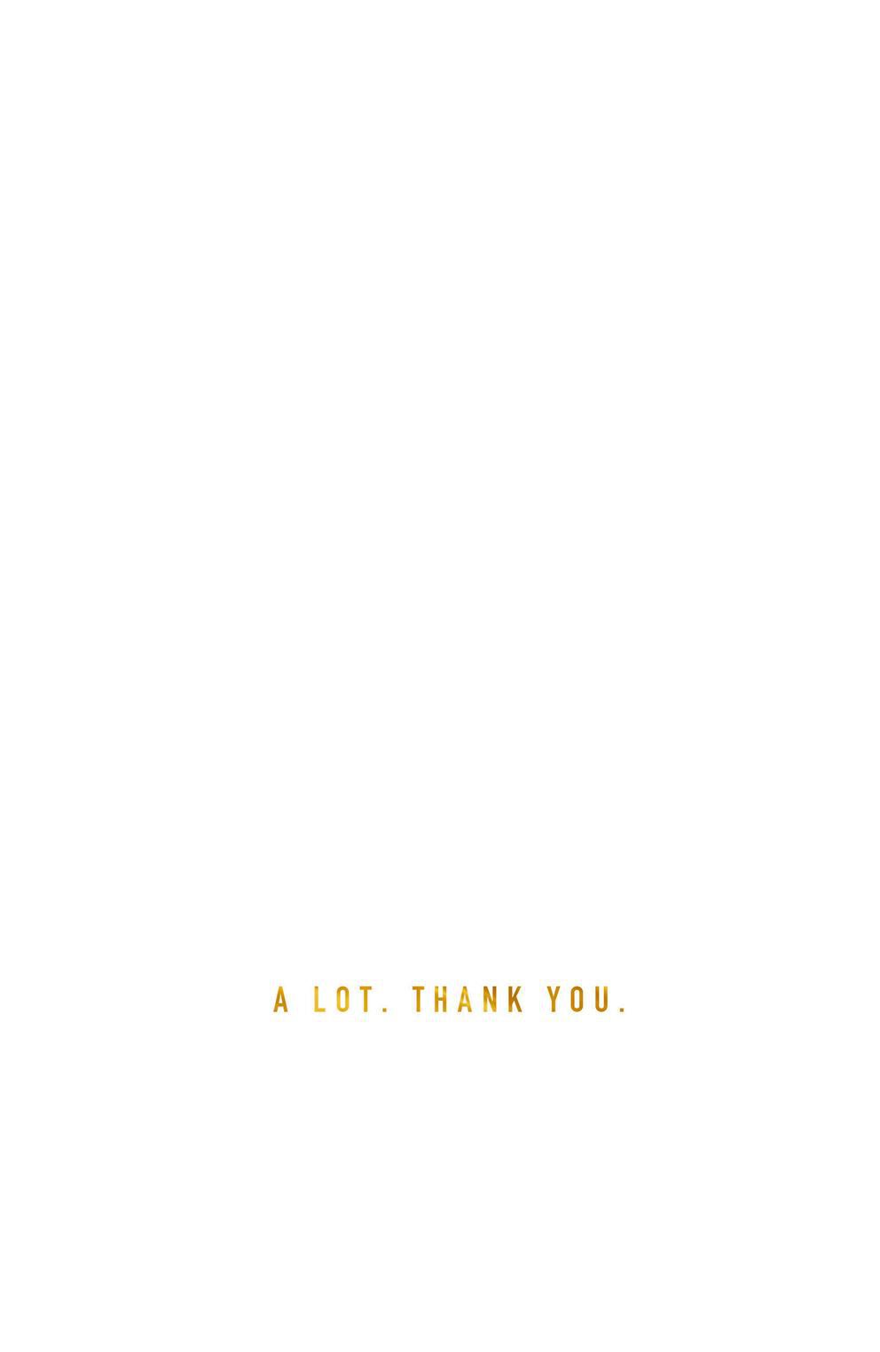 What You Did Thank You Card