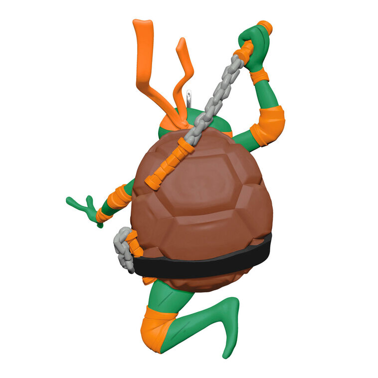 TMNT Michelangelo Turtle Keepsake Ornament Back image number 6