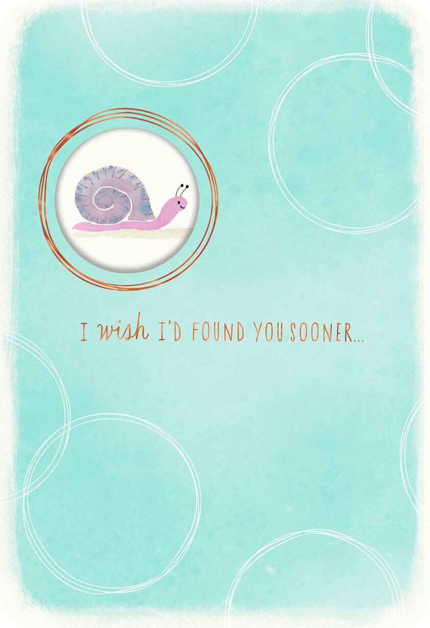 Snail and Turtle Romantic Love Card