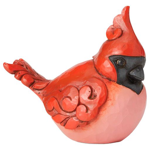 Jim Shore Red Cardinal Bird Figurine, 4.25", 