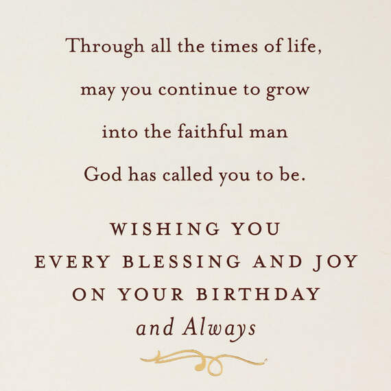 Every Blessing and Joy Religious Birthday Card for Son, , large image number 2