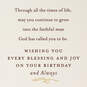 Every Blessing and Joy Religious Birthday Card for Son, , large image number 2