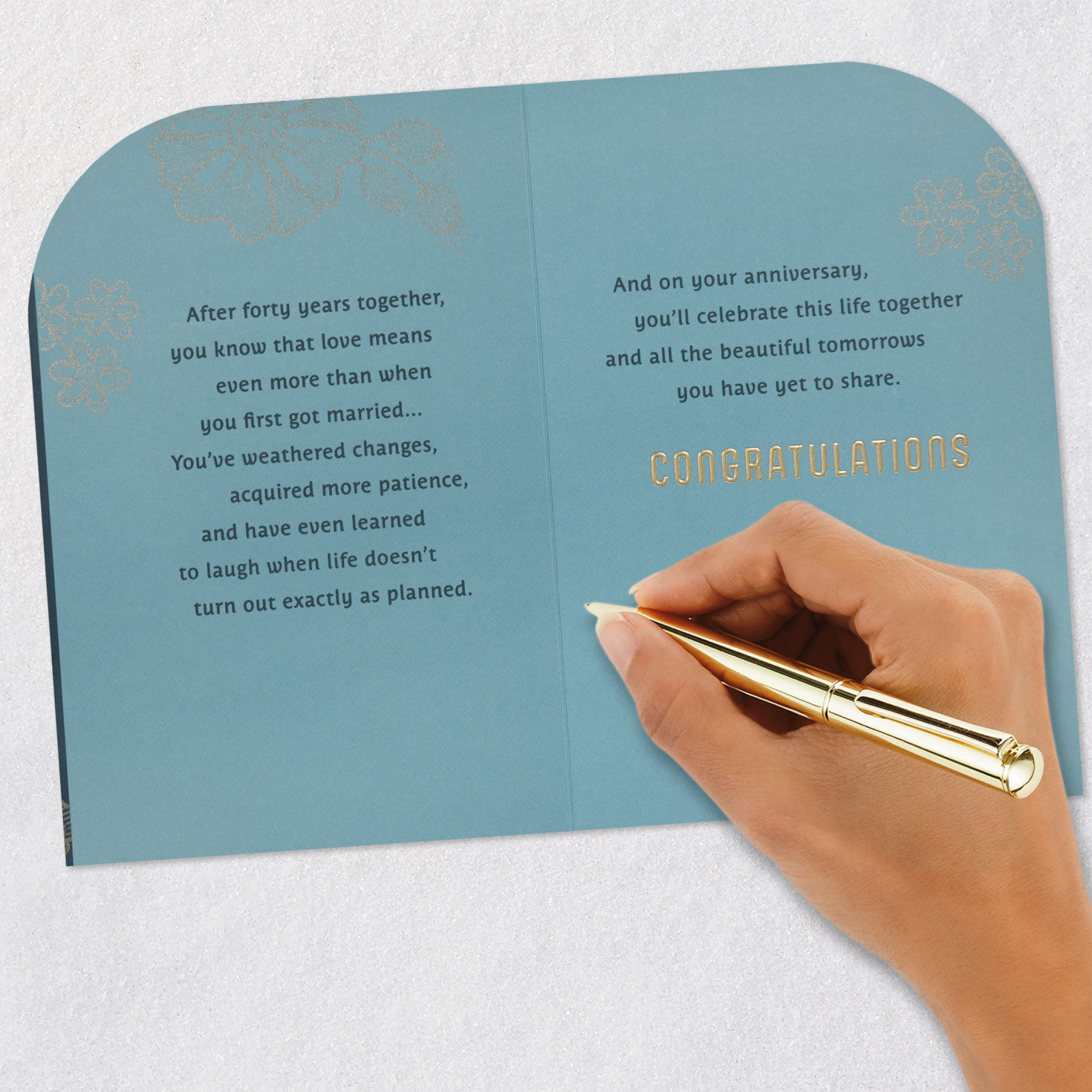 Celebrate This Life Together 40th Anniversary Card, , large image number 7