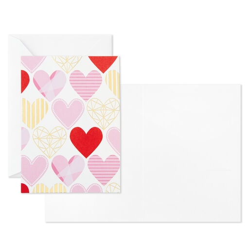 Hearts Aplenty Assorted Blank Note Cards, Box of 24, 