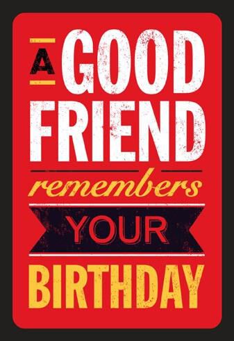 Happy "Somethingth" Friend Birthday Card