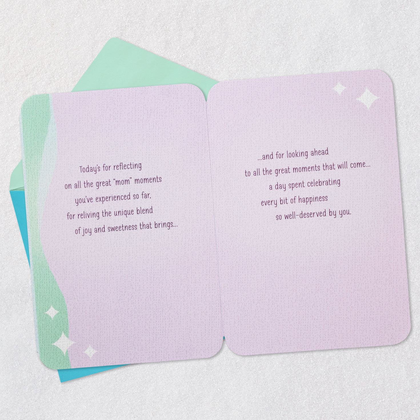 Pastel Abstract and Retro Diamonds Mother's Day Card Sentiment image number 4