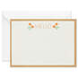 Ivory Floral Flat Note Cards in Caddy, Box of 40, , large image number 3