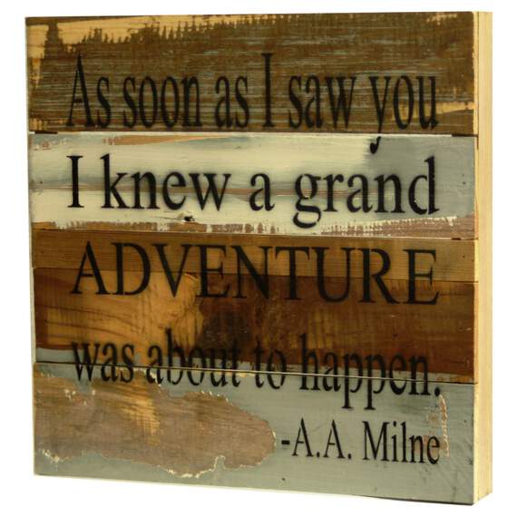 Grand Adventure Rustic Wood Sign, 12x12, , large image number 1