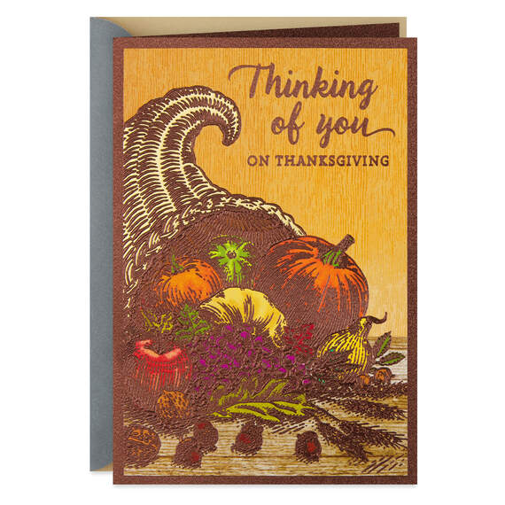 Always Close in Heart Thinking of You Thanksgiving Card, , large image number 1