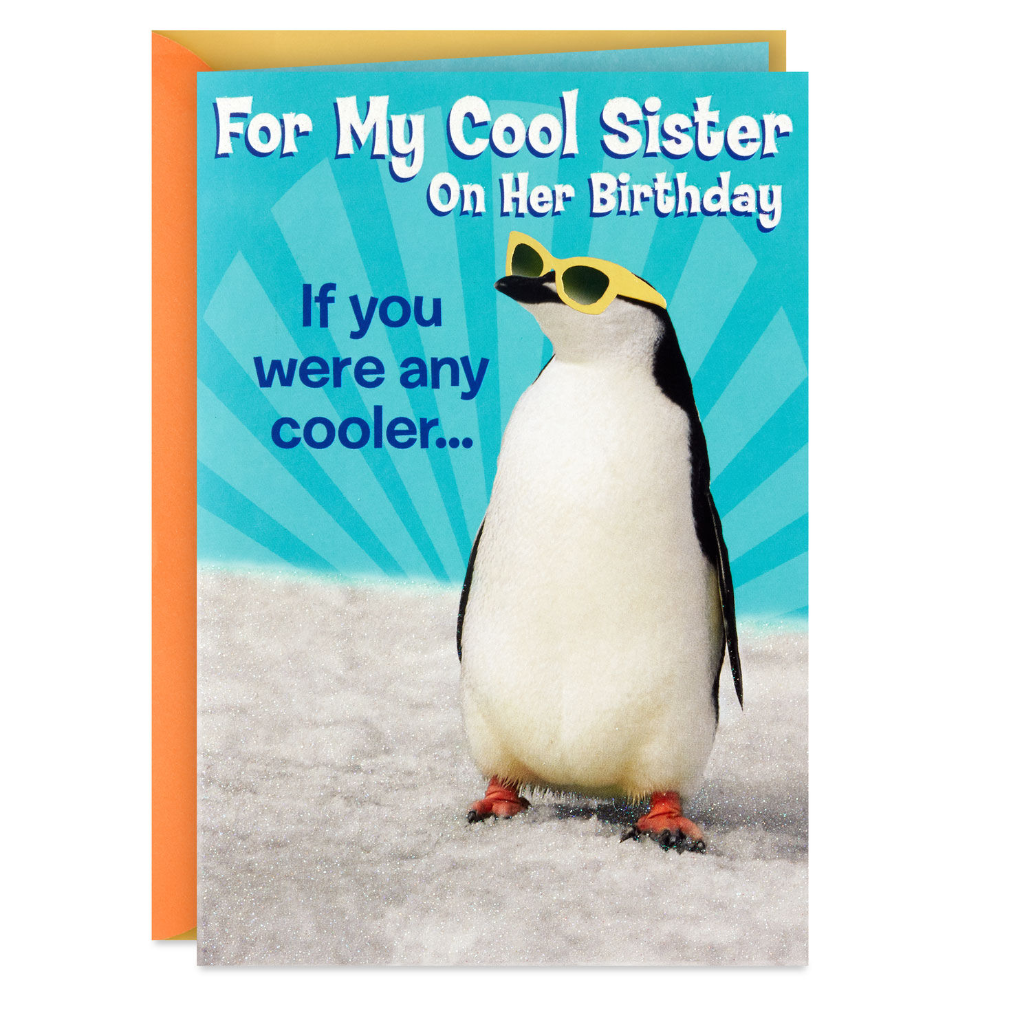 Cool Penguin Funny Birthday Card For Sister Greeting Cards Hallmark