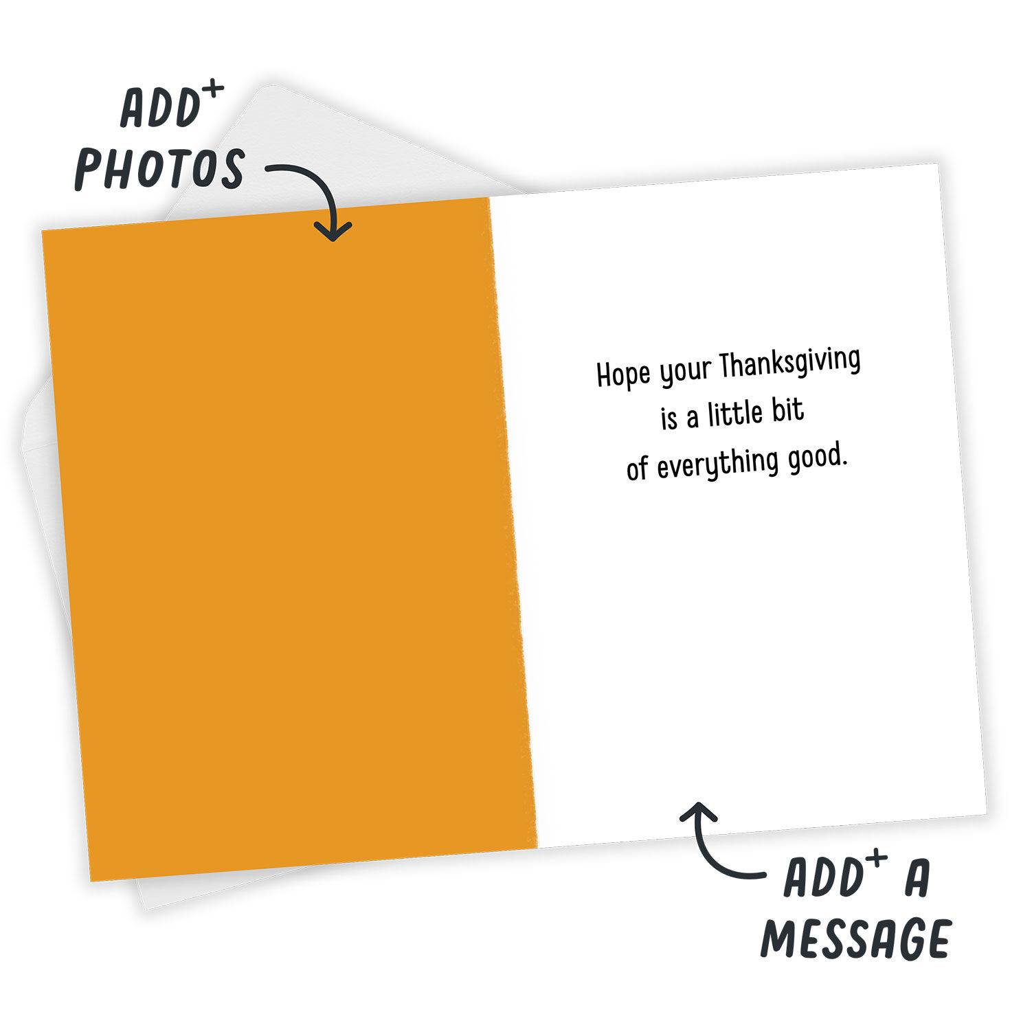 Fun Pumpkin Pie Custom Thanksgiving Card, , large image number 3