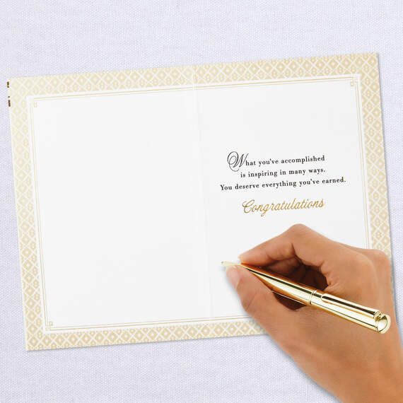 Your Accomplishment Is Inspiring Congratulations Card, , large image number 6