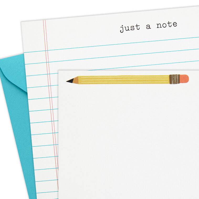 School Fun Flat Note Cards in Caddy, Box of 40, , large image number 5