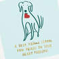 Dog Carrying a Heart Sympathy Card for Loss of Pet, , large image number 4