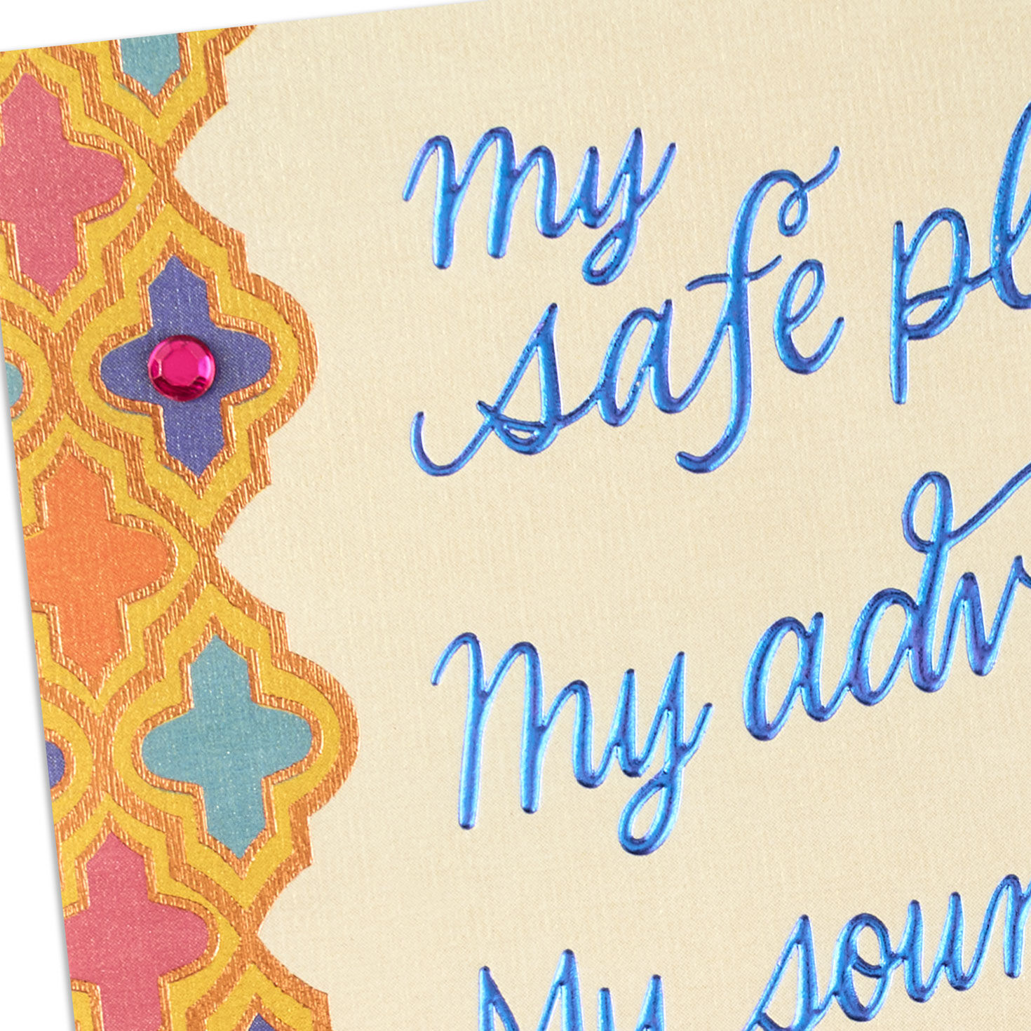 Ogee Pattern Border Mom Mother's Day Card  image number 4